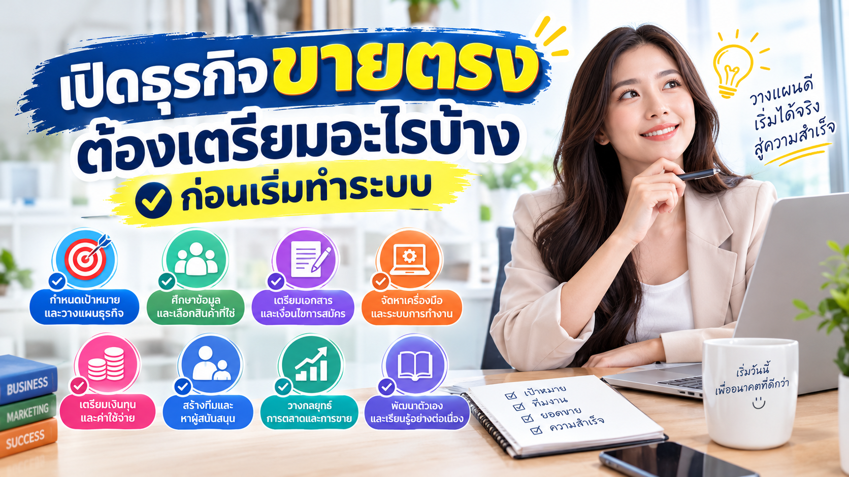 เปิดธุรกิจขายตรงต้องเตรียมอะไรบ้าง ก่อนเริ่มทำระบบ